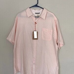Weatherproof Light Pink Short-Sleeve Button-Down Shirt